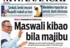 Magazeti ya leo september 8 – Habari kubwa katika Magazeti ya leo