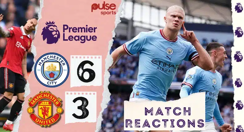 Erling Haaland shines as City thrash United 6-2 in Manchester United