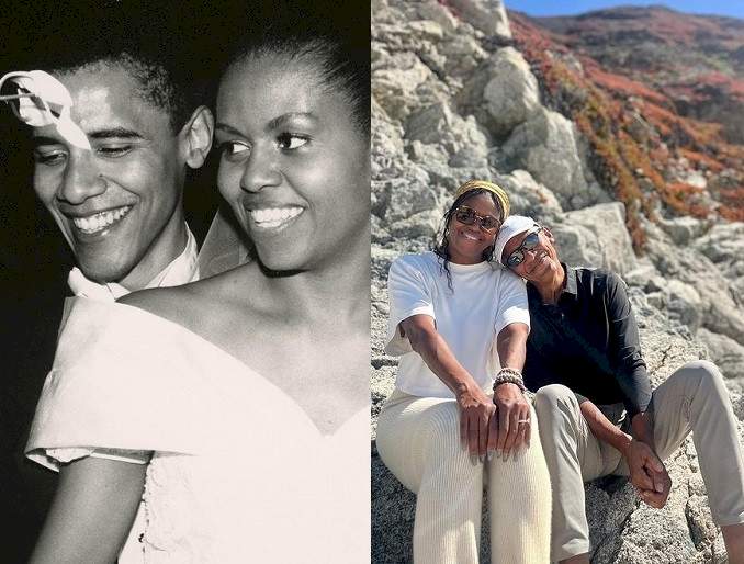 Barack and Michelle Obama celebrate 30th wedding anniversary