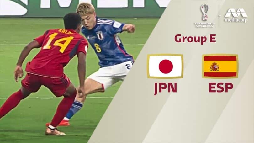 VIDEO Japan 2-1 Spain Match Highlights