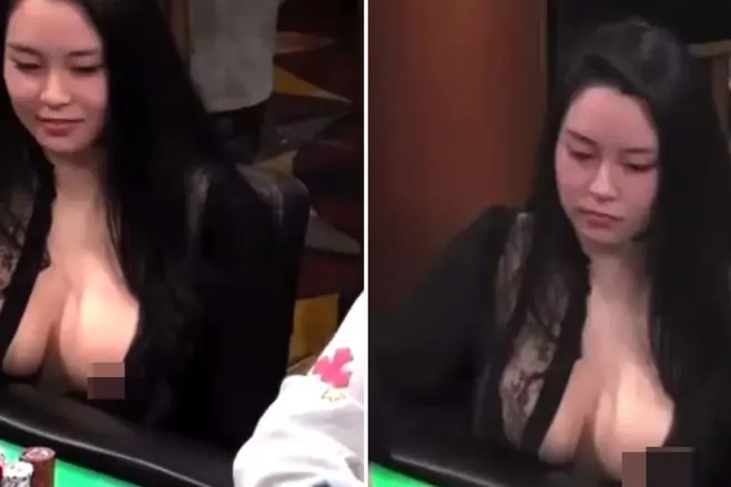 Glamorous poker player 'Sashimi' insists her boobs are REAL