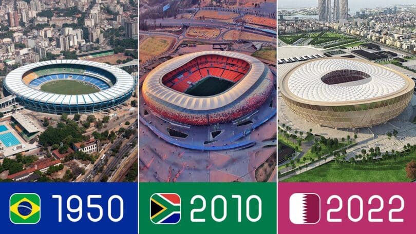 VIDEO All FIFA World Cup Final Stadiums 1930 - 2022