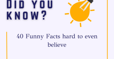 40 So Funny Facts hard to even believe