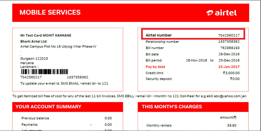 Airtel broadband customer care number India