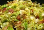 Cabbage with bacon & onions