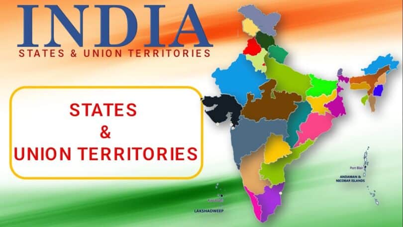 How many states and districts does India have.