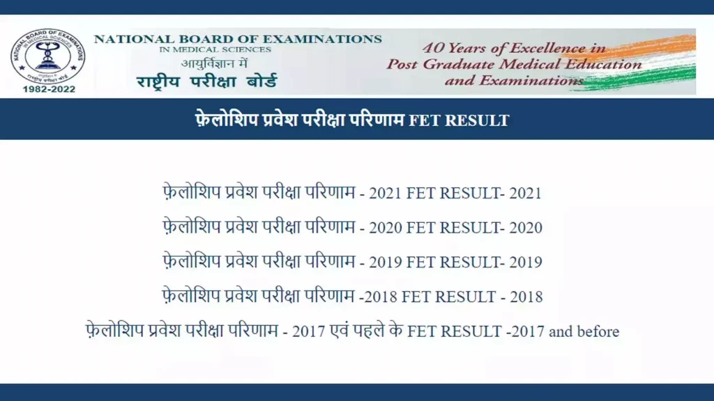 NBE FET 2022 Result: Releasing 07/03/2023 at natboard.edu.in, here’s how to check