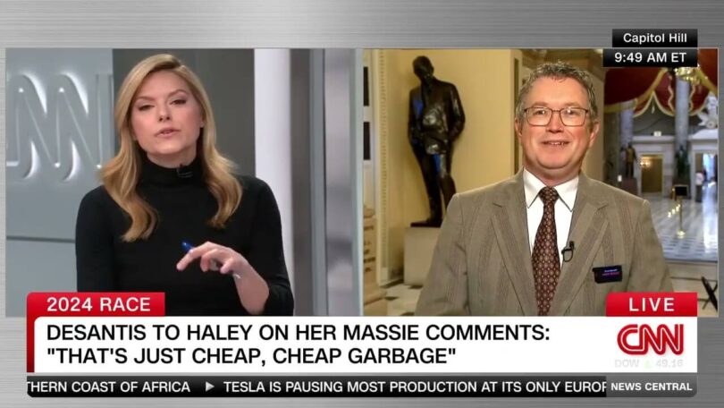 VIDEO: Moment Angry CNN Host Kate Bolduan Clashes with Lawmaker Rep. Thomas Massie on Live TV