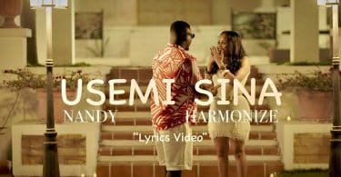 LYRICS VIDEO: Nandy Ft Harmonize – Usemi sina